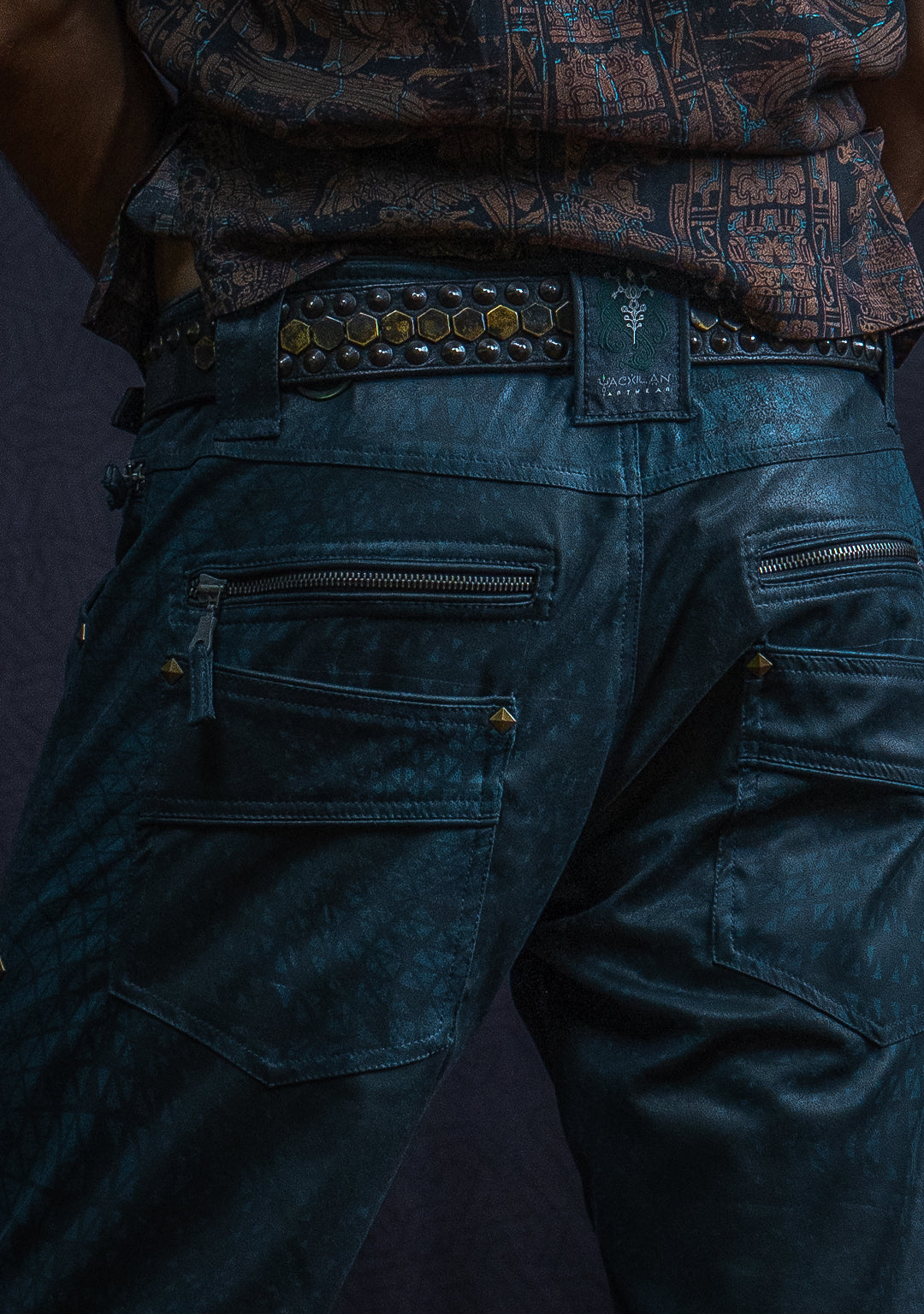 Corsaire Men / Fake Leather - Rider Bottlegreen DESINTEGRATION